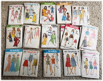 Vintage Simplicity McCall Sewing Patterns Mostly 70s YOU CHOOSE Partially Used