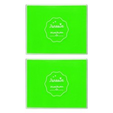 2Pcs Large Fruit Green Stamp Ink Pad, Washable Craft Stamps Inkpad