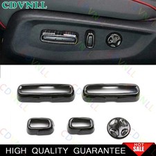 For Honda Accord 2018-2022 Black Wood Seat Adjust Handle Button Switch Cove Trim
