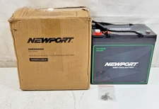 Newport 12V50Ah Deep Cycle Heavy-Duty Marine Battery, Lightweight & Sealed AGM