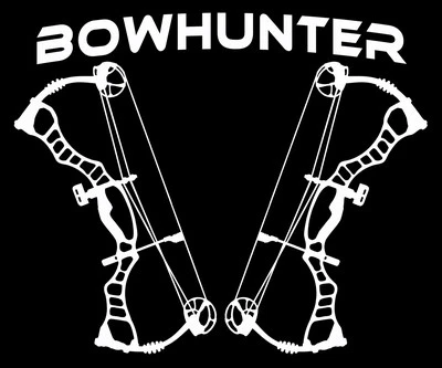 DIXIE LAND OUTDOORS Bow Hunter Decal,Deer skull sticker,Compound bow,archery,deer hunting,bear