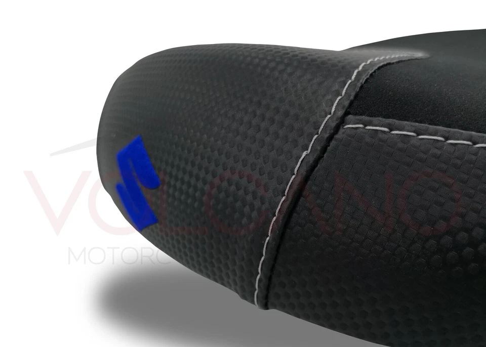 Fundas de asiento Hayabusa 2008-2018 2019 2020 Suzuki Volcano negro azul agarre de carbono Foto 4 de 4