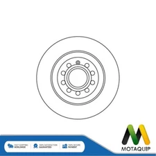 Fits Audi A6 2004-2011 1x Brake Disc Rear Motaquip 4F0615601E