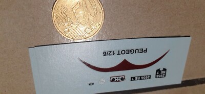 Adesivi Decalcomanie Bianche Originali Per Peugeot Anni '80 - Set Completo (Nuove, Serigrafia)