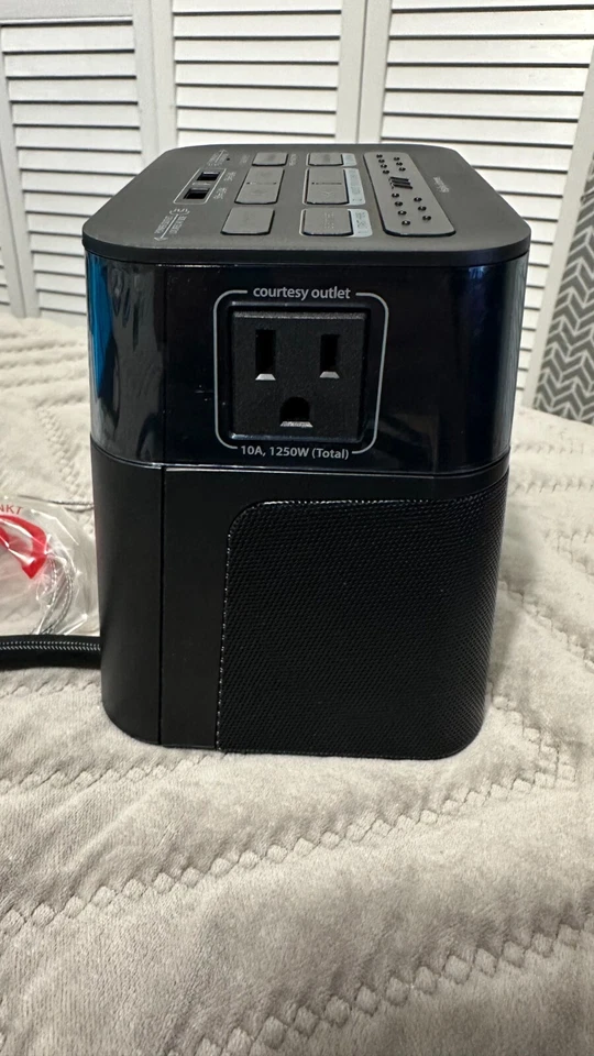 (2) iHome HBH88 Bluetooth Bedside Alarm Clock w/ Dual AC Outlets & USB Charging - Image 2 of 4