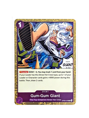 Gum-Gum Giant OP09-078 Rare Event ONE PIECE Emperors in the New