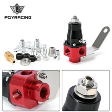 Inline Fuel Pressure Regulator Adjust FPR 3-65 PSI 3/8'' IN/OUT/Return Bypass