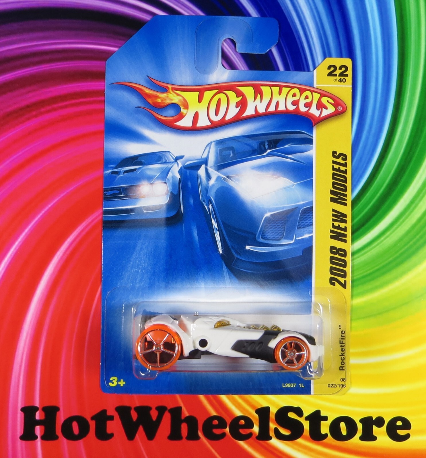 2008  Hot Wheels   White   ROCKETFIRE     New Models #022   HW86-010625