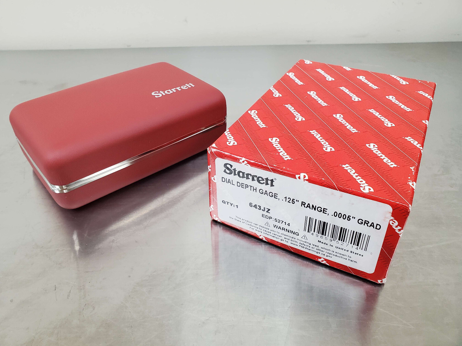 Starrett 643JZ Dial Depth Gage With Case 49659527148 eBay