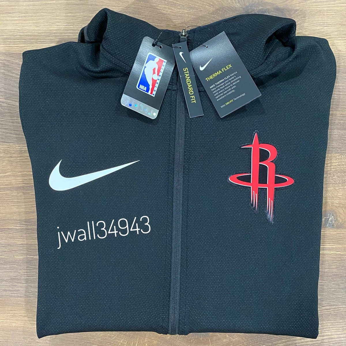 Houston rockets nike clearance therma flex showtime black