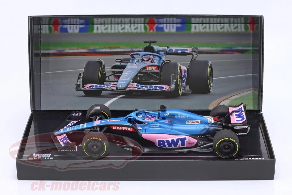 1:18 Minichamps 2022 Alpine A522 Australian GP #14 Alonso CKmodelcars edition  - Image 2 of 2