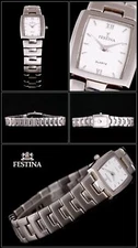 Festina Ladies Watch Stainless Steel Tonneau 6621