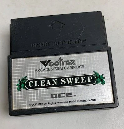 Vectrex Clean Sweep Game Cartridge Screen Overlay Manual Instructions Vintage - Image 2 of 4