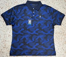 Psycho Bunny Men's Huston Sport AOP Short Sleeve Polo Shirt Size 2XL