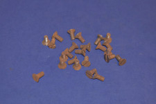 25 anciens boulons à vis pour machine acier tête plate fendue 8-32 x 3/8" tête 5/16"