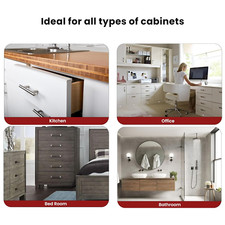 Slimline Door Protector   Slip-On Plastic Edge Guard   Protect Kitchen  Draw...