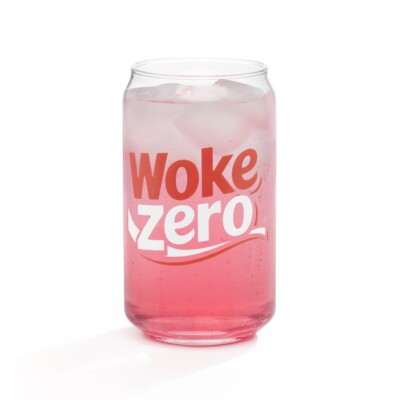 WOKE ZERO, Coca-Cola Glas, lustiges Geschenk, Vintage, AfD, Retro, Trump, Bar