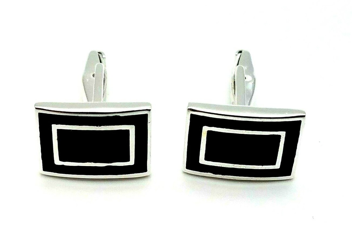 Handmade Artisan Men Genuine agate cuff links in solid Sterling silver, handmade in Pakistan main image 0