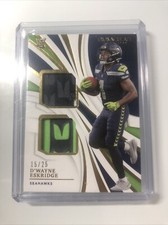 2021 Panini Immaculate Collection Dwayne Eskridge Dual Relic /25 (RC)