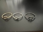 Topshop Knot Rings Set Of Three — photo 1