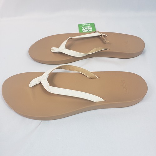 Nuovi sandali da donna bianchi Sanuk Cosmic Yoga Joy taglia 8 - Foto 4 di 6