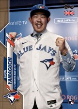 2020 Topps UK Edition SHUN YAMAGUCHI Gold Parallel 24/25 Blue Jays RC Rookie #74