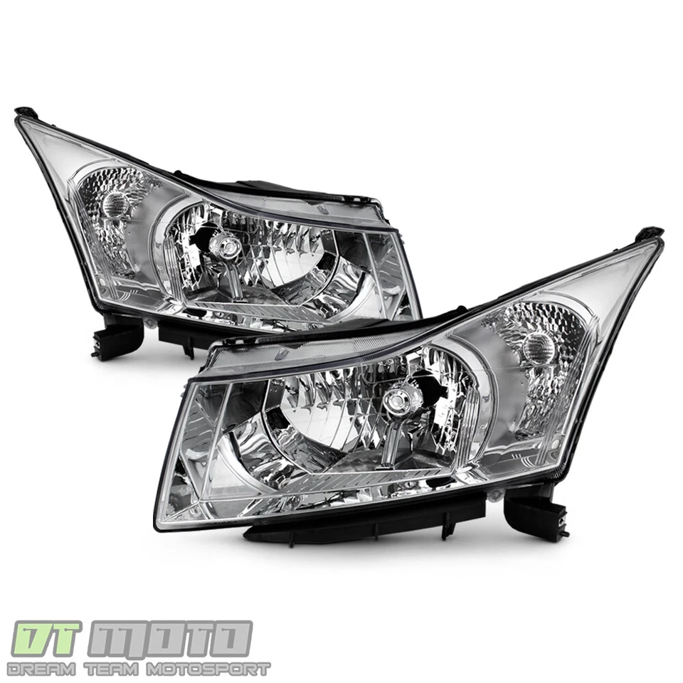 2011 2012 2013 2014 2015 Chevy Cruze Chrome Headlights Headlamps Left+Right Pair — 第 2/4 张图片