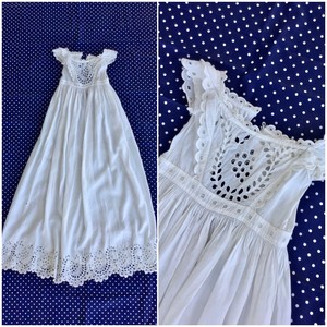 broderie anglaise christening gown
