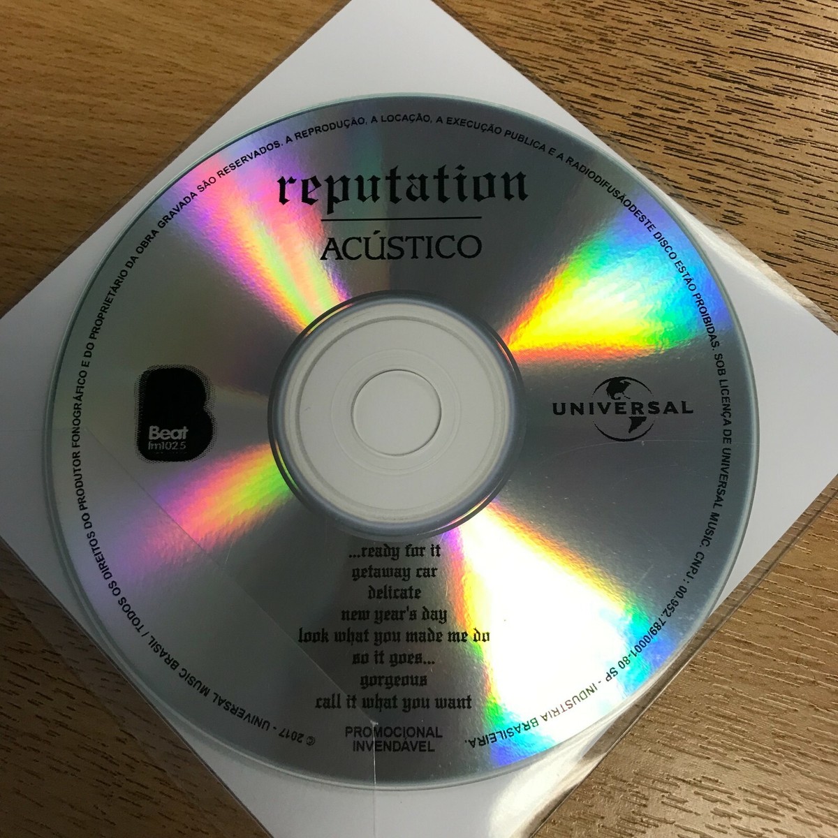 TAYLOR SWIFT - REPUTATION ACUSTICO - 8MIX UNIVERSAL MUSIC BRAZIL