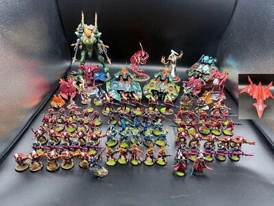 FULLY PAINTED ARMY  ELDAR  KHAINE FUEGAN  NIGHT SPINNER RANGERS WARHAMMER 40K - Bild 1 von 4