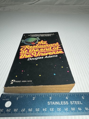 The Restaurant at the End of the Universe by Douglas Adams 1st Pocket Books 1982 - Picture 2 of 8