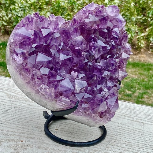 6.85LB Processing of Natural Amethyst Cluster Cave Love Specimen in Uruguay+base - 第 1/14 張圖片