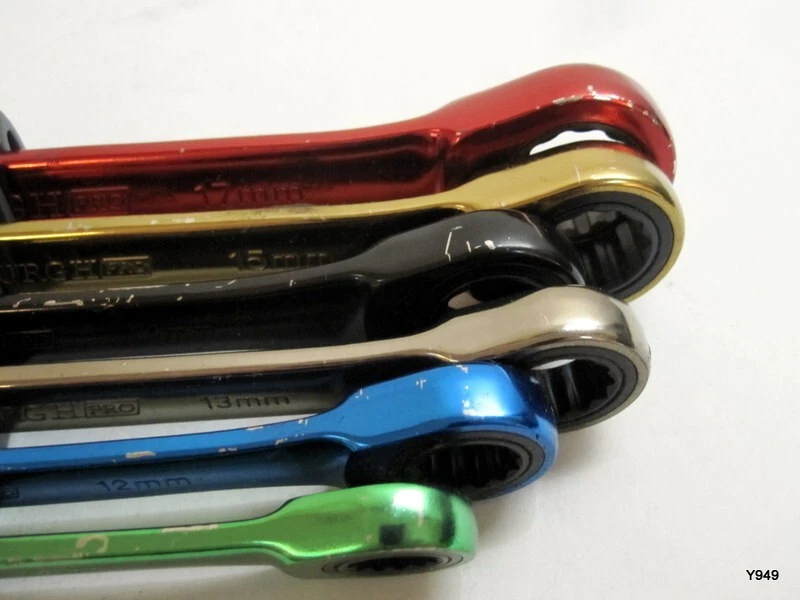 Pittsburgh 6pc Combo Wrench Set METRIC 10mm 12mm 13mm 14mm 15mm & 17mm 66054 - Image 3 of 4