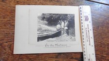 FINE ANTIQUE PHOTOGRAPH OF BOAT ON THE RIVER MEDWAY IN KENT