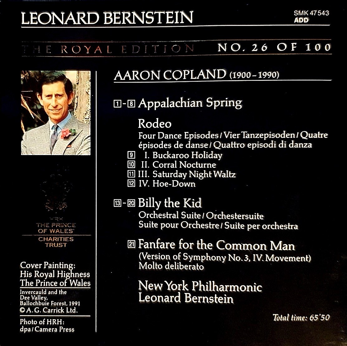 俞永辉 listen PCD-1648 邦楽 CD Copland Appalachian Spring Rodeo Billy Kid Fanfare Common Man