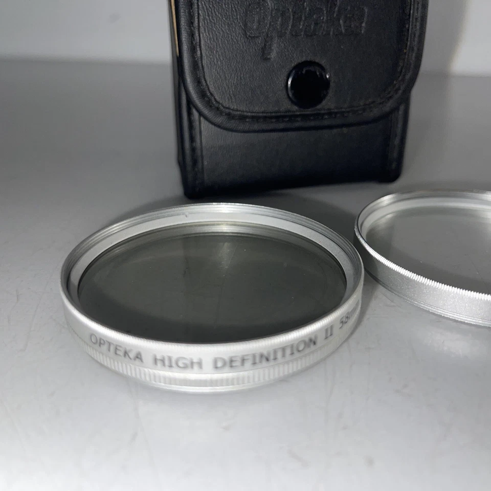 OPTEKA 58mm HIGH-DEFINITION FILTERS - 2 Total - UV, POLARIZED - Image 2 of 4
