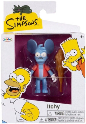 Simpsons Mouse NEW Jakks Pacific 17535 The Simpsons ITCHY 2.5 Inch Tall Action Figure ...