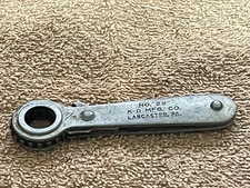 Vtg K-D TOOLS  BOX END RATCHETING WRENCH  No. 22  7/16” Made In United States