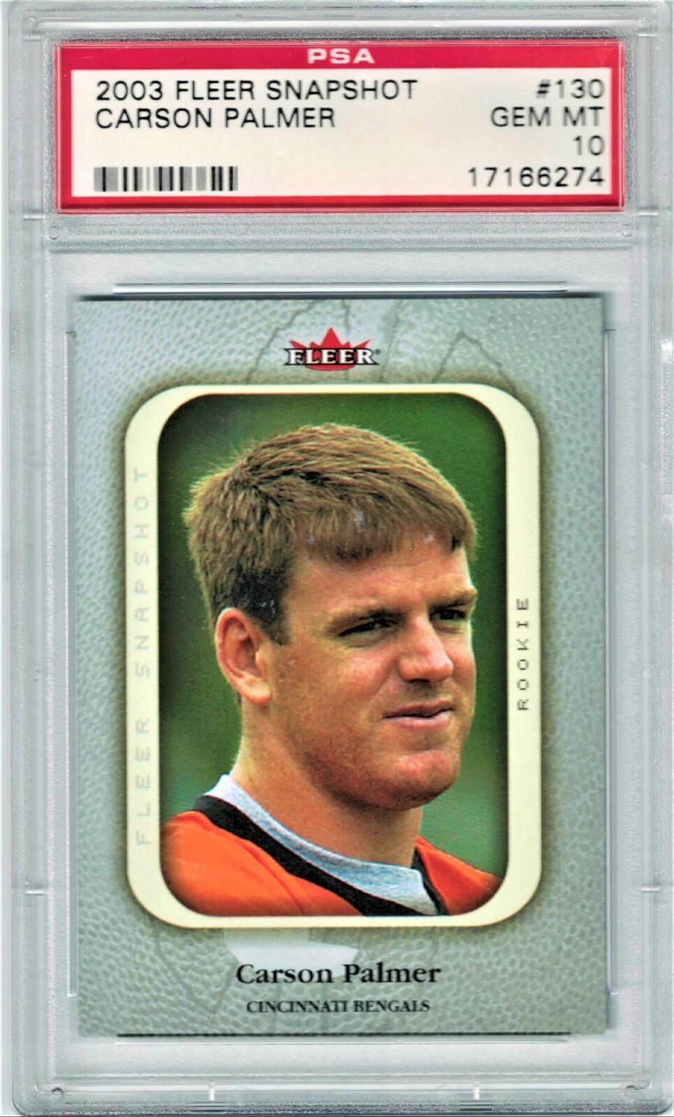 Carson Palmer Fleer Snapshot #130 Base