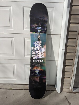 Stepchild Snowboard 156 cm Wide - 'The Future Sucks' rocker/reverse camber