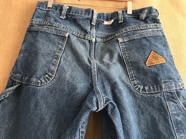 Jeans carpinteiro masculino Bulwark PEJ 8 DW resistente a chamas tamanho 34 x 30 zíper mosca alta - Imagem 4 de 4