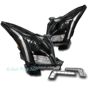 For 13 17 Cadillac Xts D3s Non Afs Led Black Projector