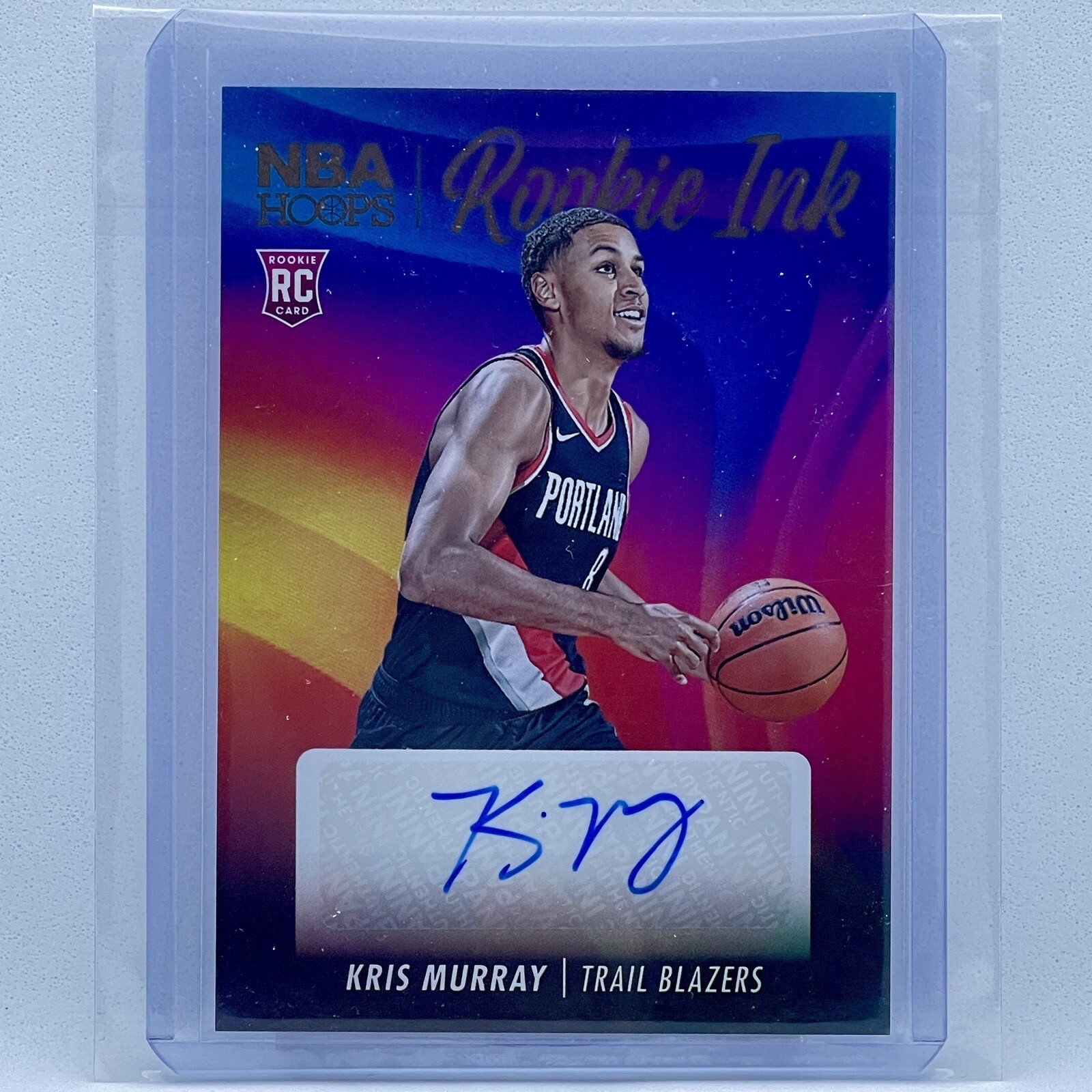 Kris Murray AUTO Rookie Trail Blazers 2023-24 Panini Hoops Rookie Ink #RI-MUR