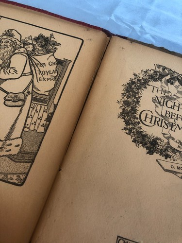 ANTIQUE Night Before Christmas Charles Graham Childrens Book #F54 - Imagen 5 de 6