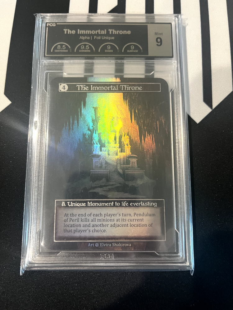 The Immortal Throne Alpha Sorcery Contested Realm Unique Foil PCG 9