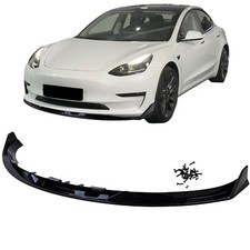 Für Tesla Model 3 ab 2018- Frontspoiler Spoiler Lippe Performance Schwarz Glanz