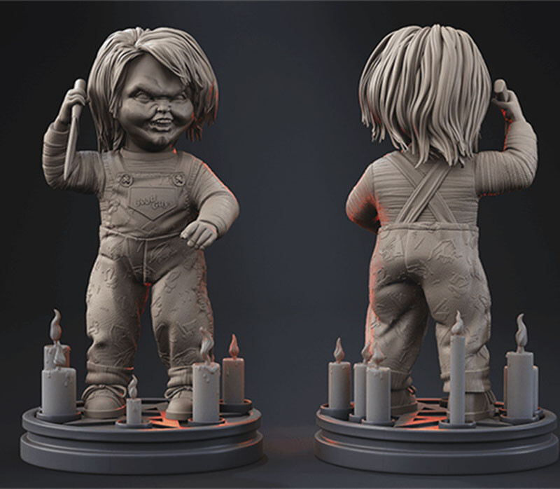 1/4 1/3 Chucky 3D Printing Garage Kit Figure Model Kit