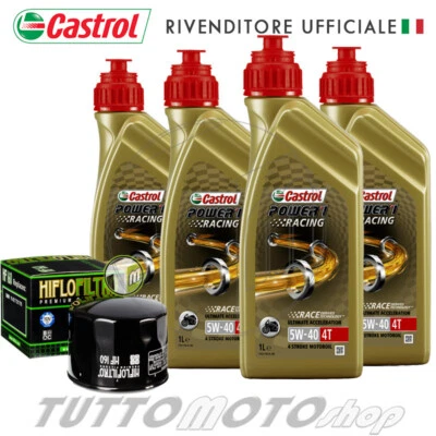 CASTROL - HIFLO Tagliando BMW S 1000 RR 2010-2020 / KIT olio Castrol Racing + Filtro S1000 RR