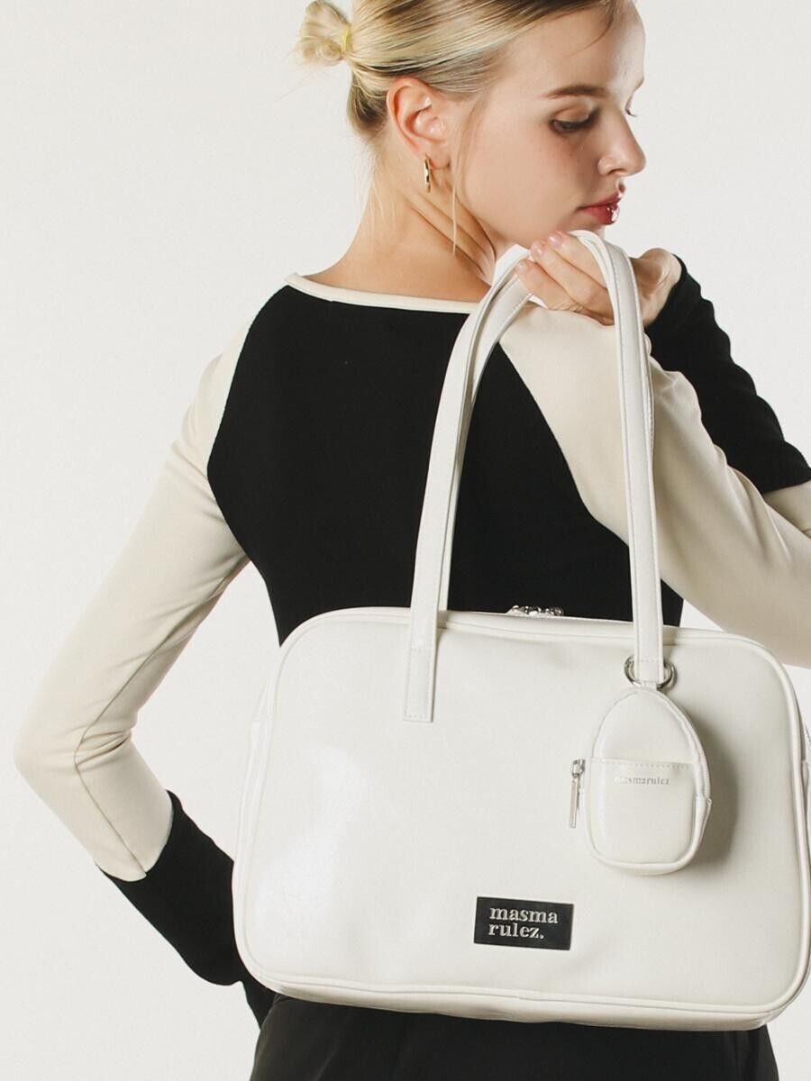 ★masmarulez★ 304 leather pouch shoulder bag _ White Masmarulez] Korean 304 Leather Pouch Shoulder Bag White | eBay