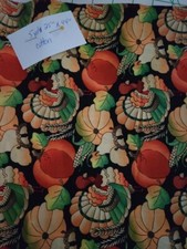 Fall Cotton Fabric Thanksgiving Theme. By The Yard